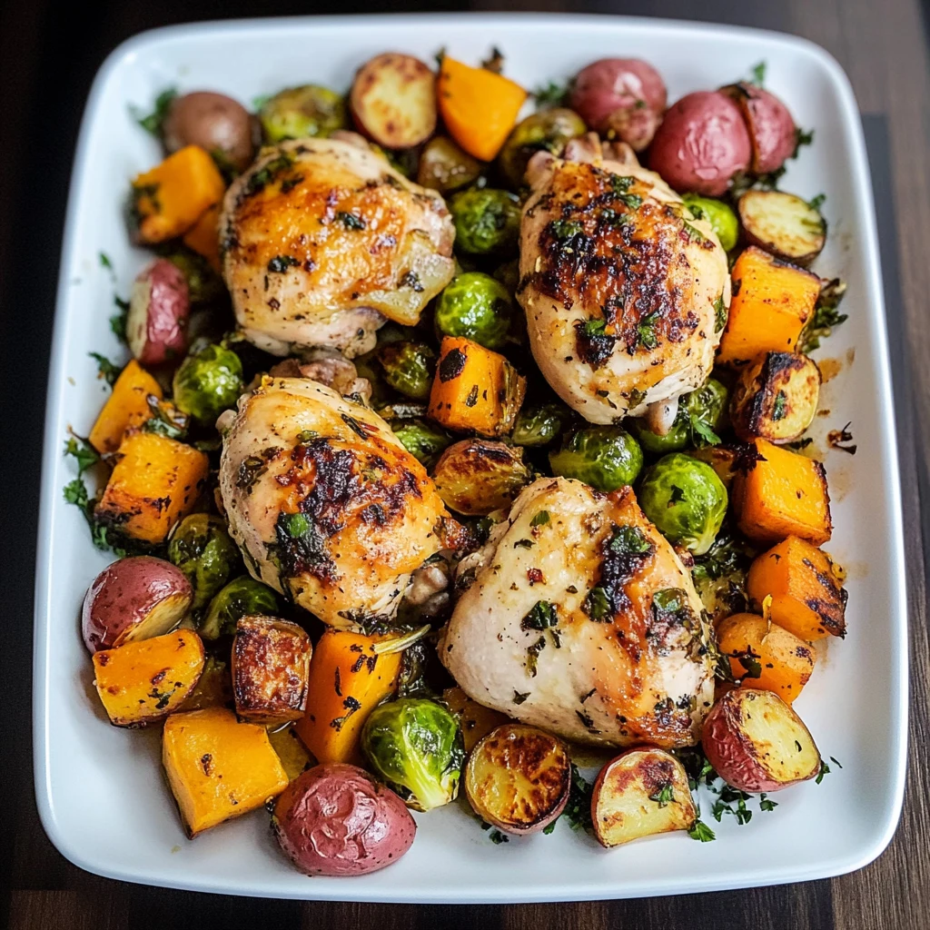One-Pan Autumn Chicken Dinner 30 Minutes Easy Delicious