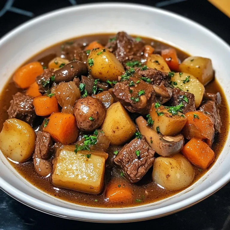 One-Pot Autumn Beef Stew 4 Servings Perfect Delicious