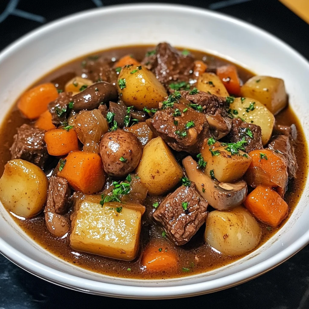 One-Pot Autumn Beef Stew 4 Servings Perfect Delicious