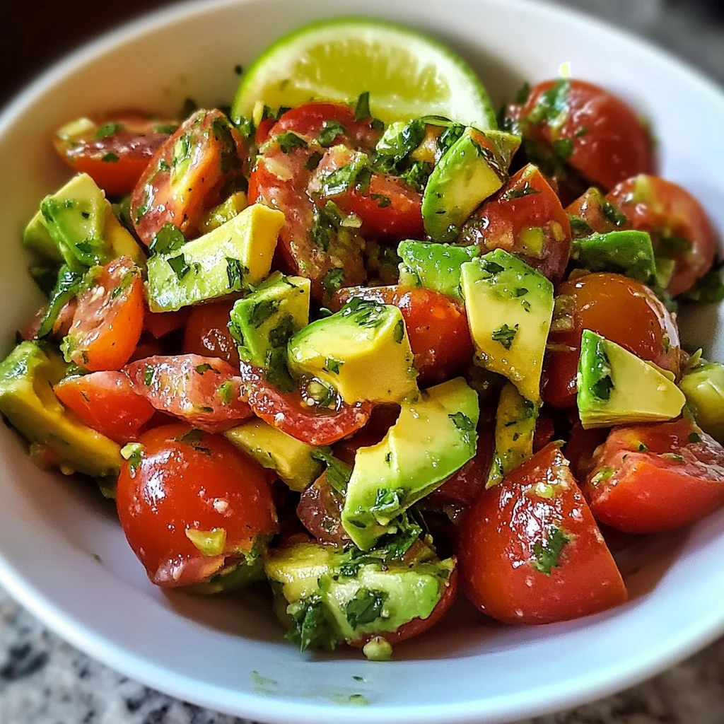 Quick Avocado and Tomato Salad 5 Steps Easy Delicious