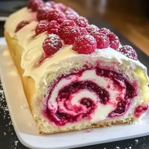 Raspberry Swirl Christmas Roll 4 Ingredients Ultimate Delicious
