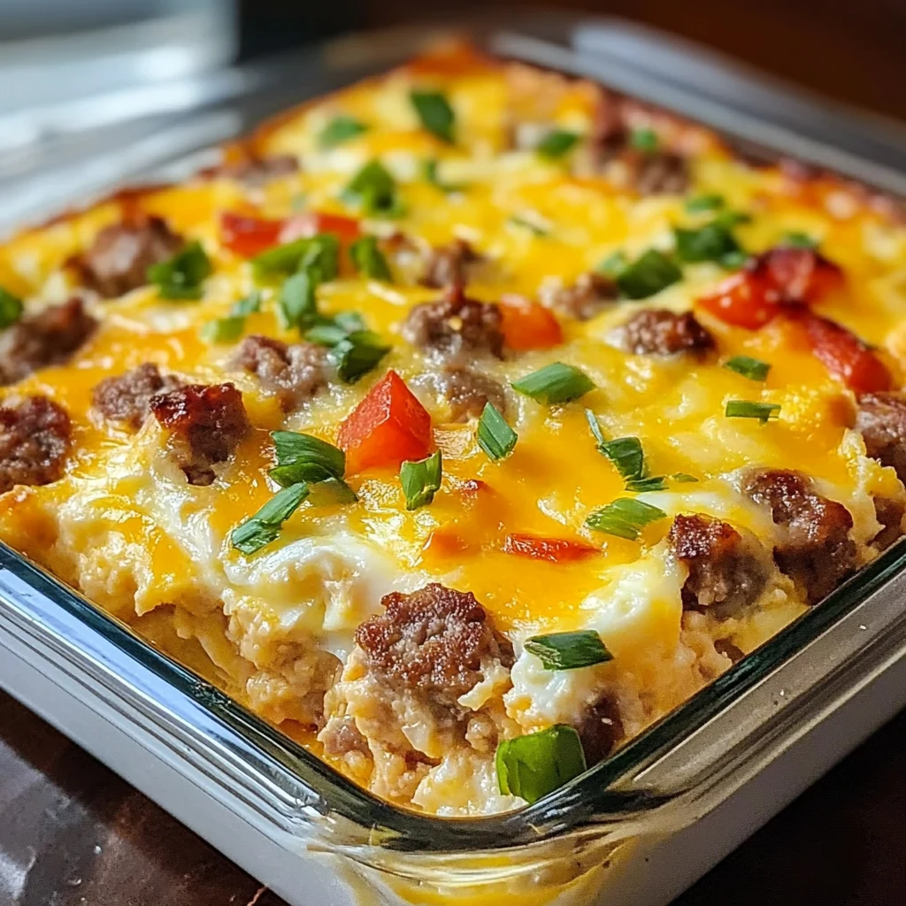 Sausage and Egg Casserole 6 Ingredients Perfect Delicious