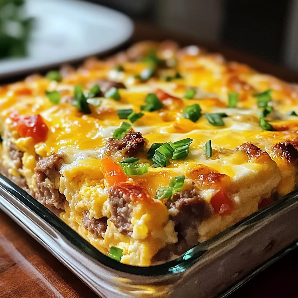 Sausage and Egg Casserole 6 Ingredients Perfect Delicious