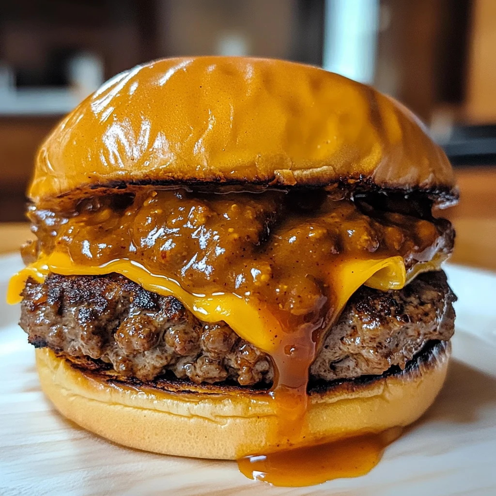 Savory Pumpkin Chili Cheese Burger 4 Servings Amazing