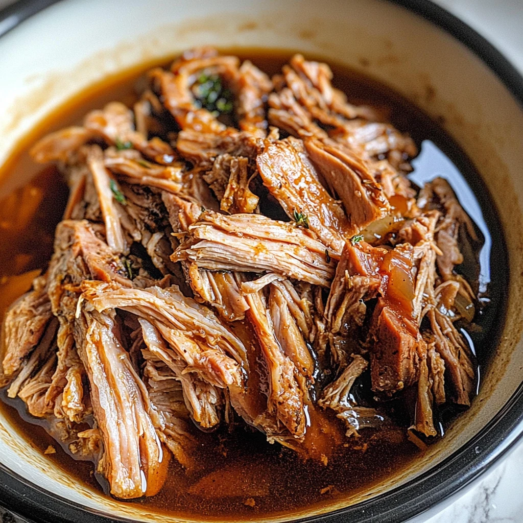 Slow Cooker Apple Cider Pulled Pork 5 Steps Awesome Delicious