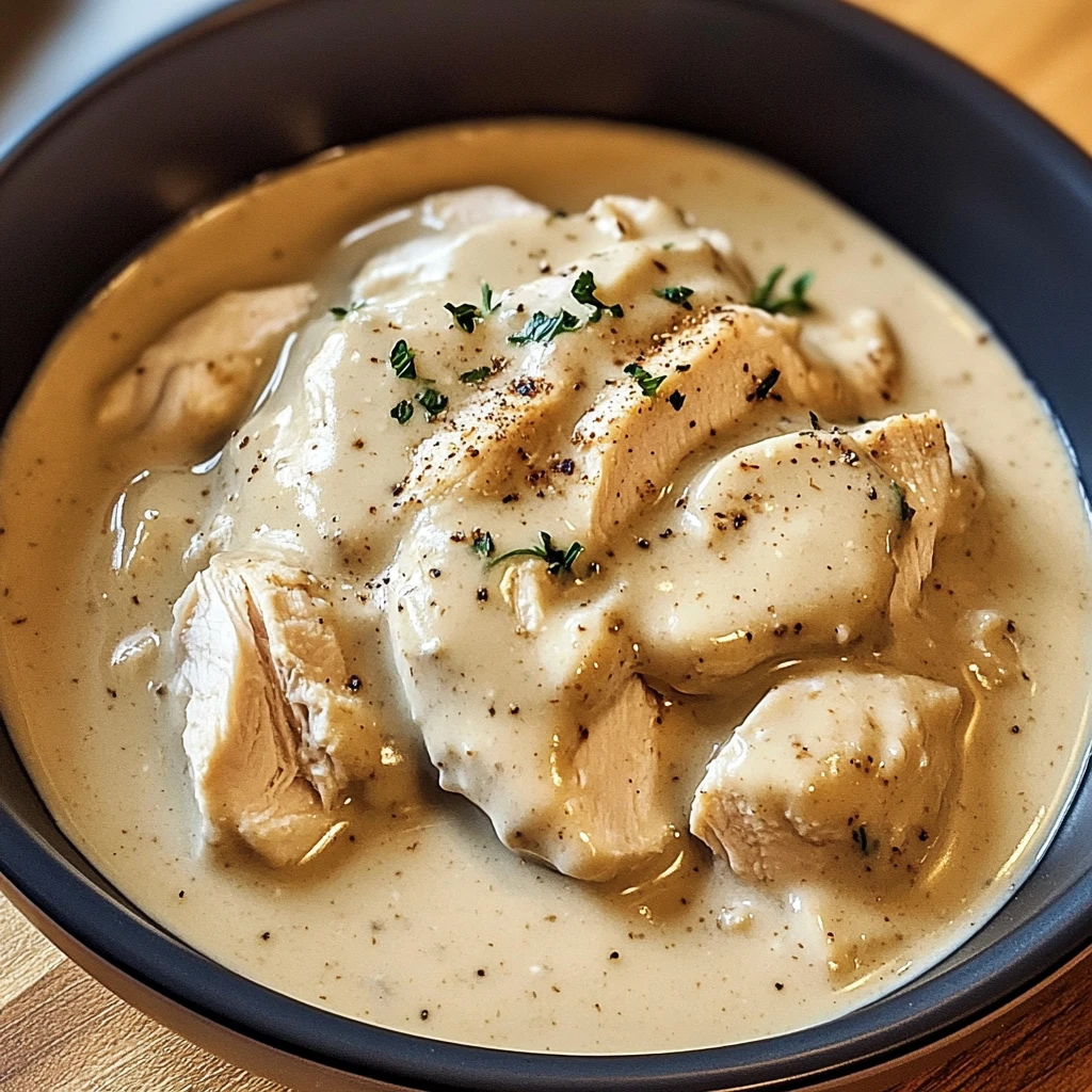 Slow Cooker Creamy Chicken & Gravy 5 Steps Ultimate Delicious