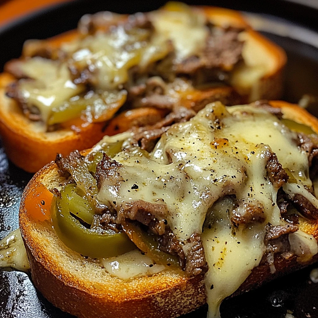 Steak and Cheese Garlic Toast 6 Ingredients Awesome Delicious