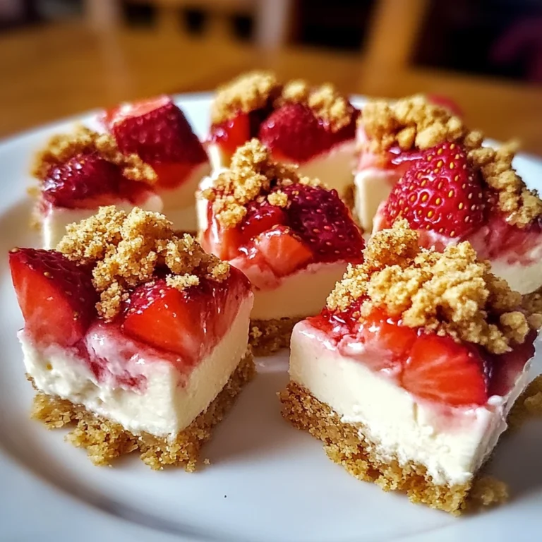 Strawberry Crunch Cheesecake Bites 4 Servings Easy Delicious