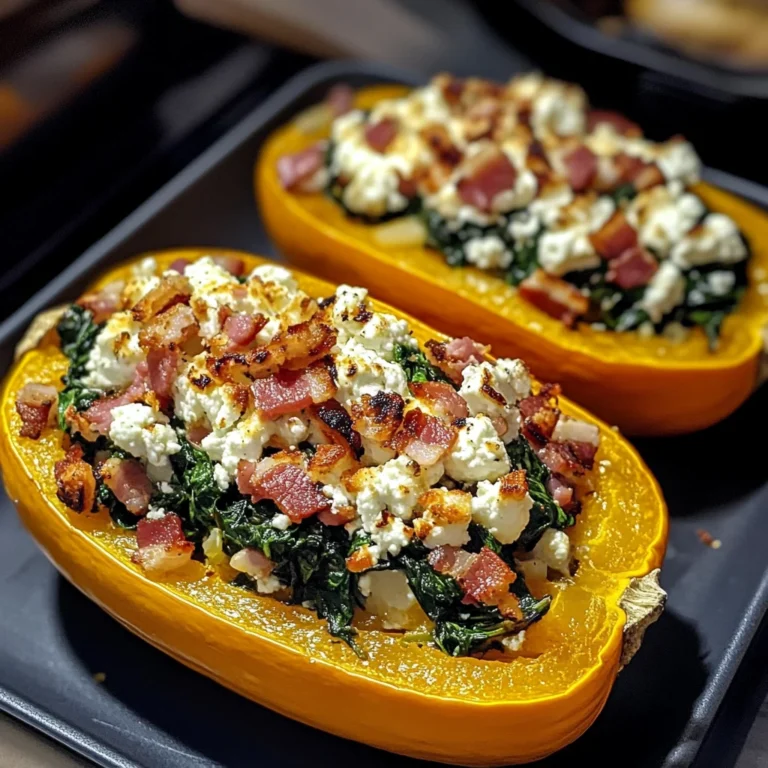 Stuffed Butternut Squash 4 Servings Easy Delicious