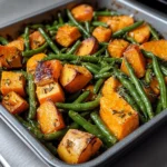Sweet Potato Green Bean Tray Bake 30 Minutes Ultimate Delicious