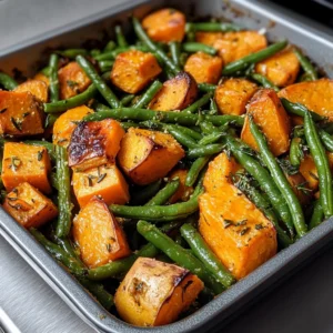 Sweet Potato Green Bean Tray Bake 30 Minutes Ultimate Delicious