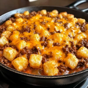 Tater Tot Sloppy Joe Skillet 30 Minutes Easy Delicious