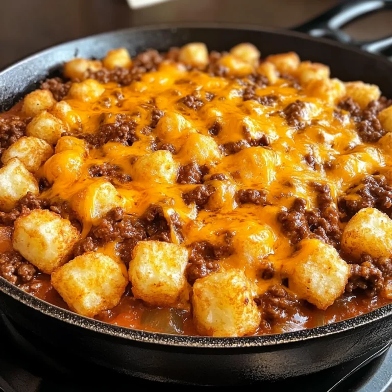 Tater Tot Sloppy Joe Skillet 30 Minutes Easy Delicious