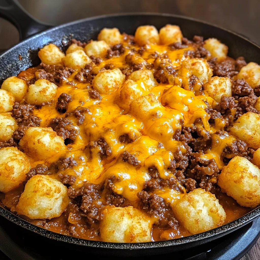Tater Tot Sloppy Joe Skillet 30 Minutes Easy Delicious