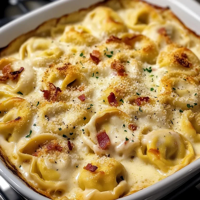 Alfredo Tortellini Bake 30 Minutes Easy Delicious