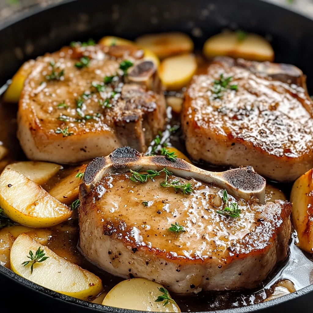 Apple Butter Pork Chops 4 Servings Easy Delicious