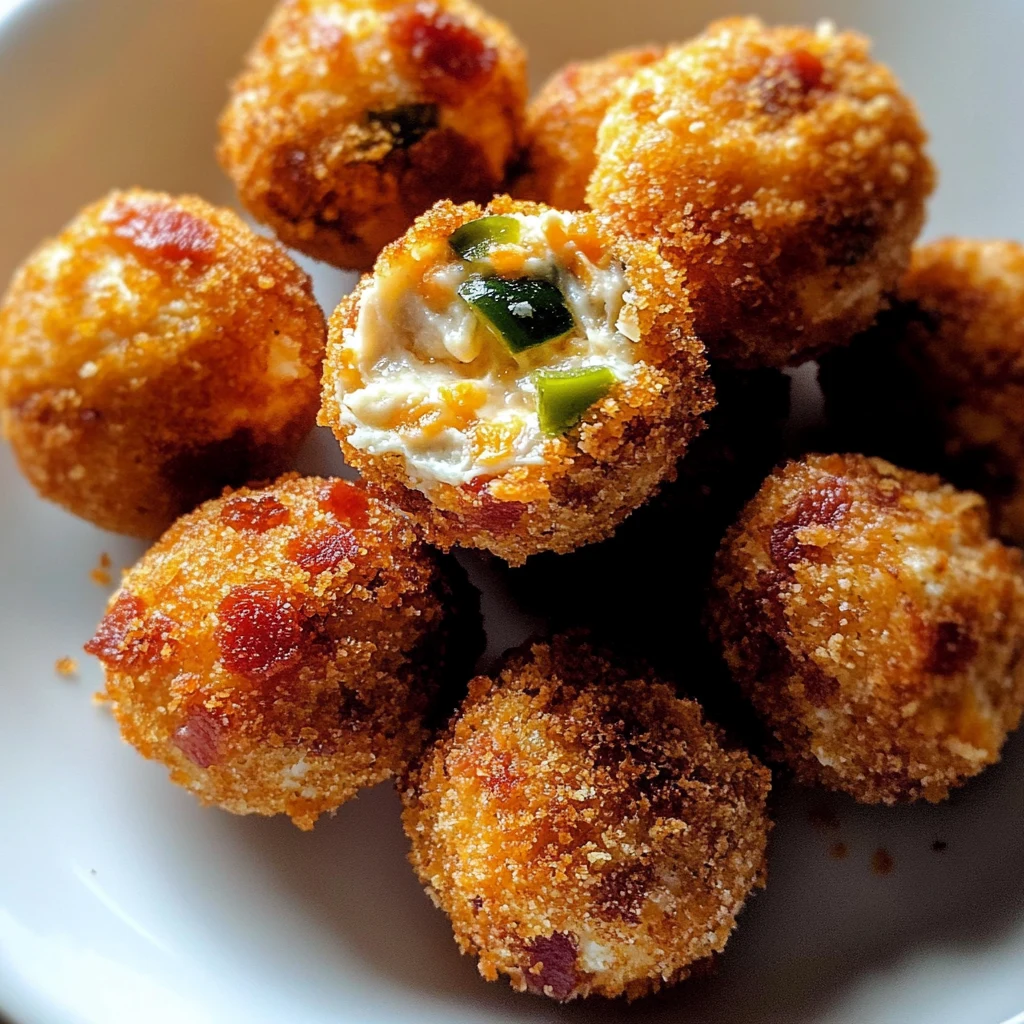 Bacon Jalapeño Cream Cheese Balls 4 Servings Ultimate Delicious