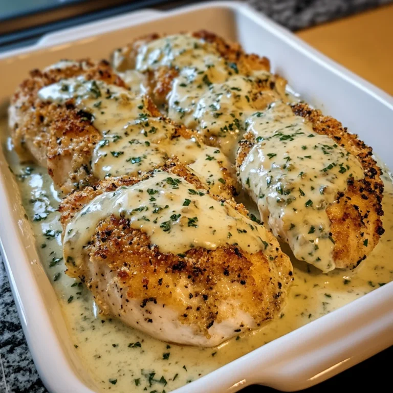 Baked Caesar Chicken with Creamy Parmesan Sauce 30 Minutes Easy Delicious