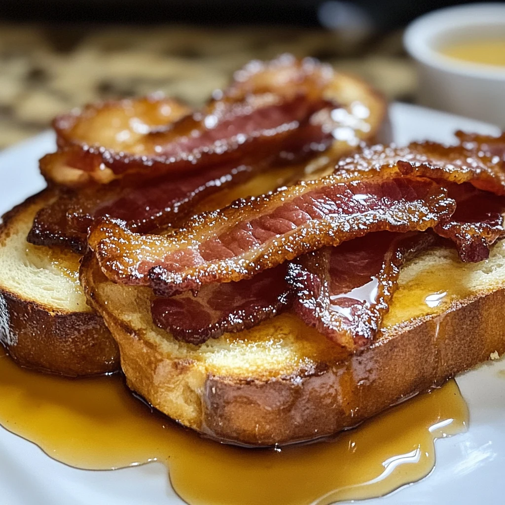 Bourbon Maple Bacon Stuffed Toast 4 Servings Ultimate Delicious