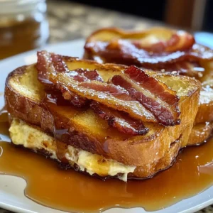 Bourbon Maple Bacon Stuffed Toast 4 Servings Ultimate Delicious