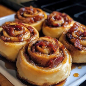 Bourbon Maple Beef Bacon Cinnamon Rolls 30 Minutes Ultimate Delicious