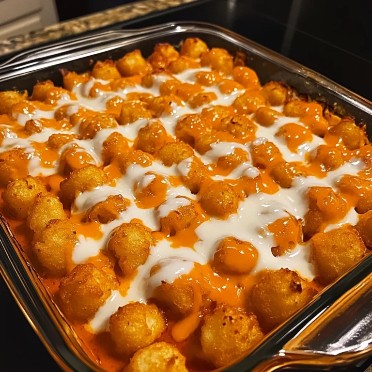 Buffalo Chicken Tater Tot Bake 30 Minutes Ultimate Delicious