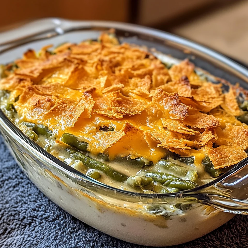 Cheddar Green Bean Casserole 4 Servings Easy Delicious