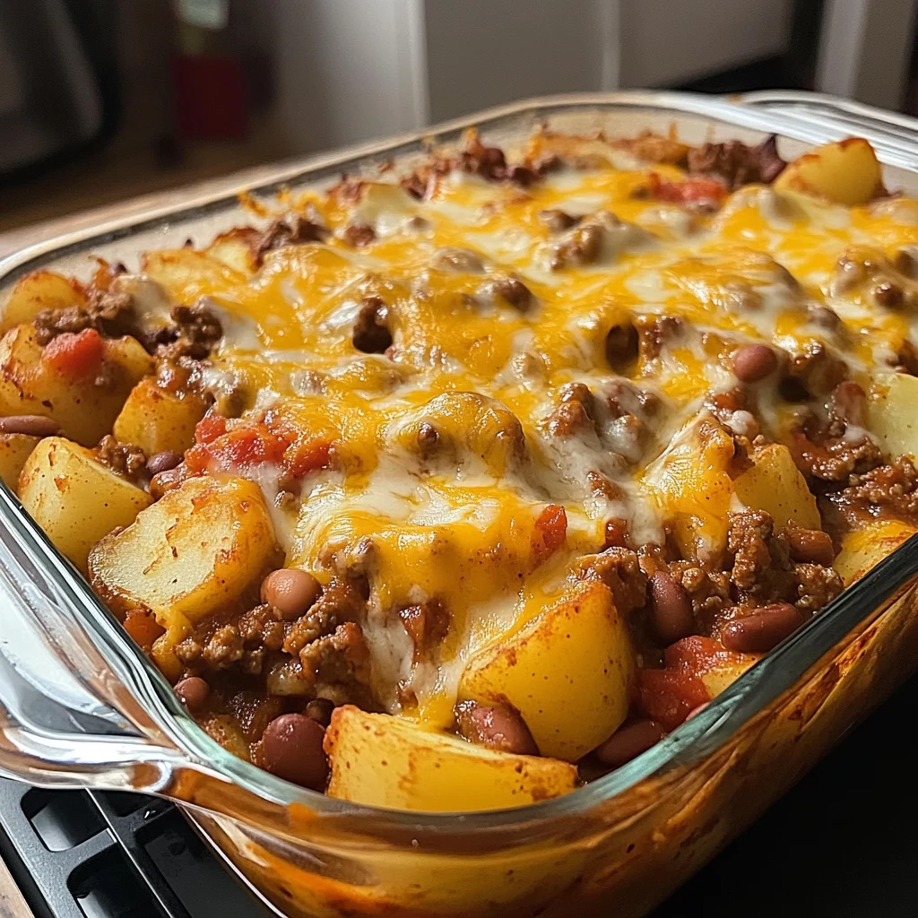 Chili Cheese Potato Bake 4 Servings Ultimate Delicious