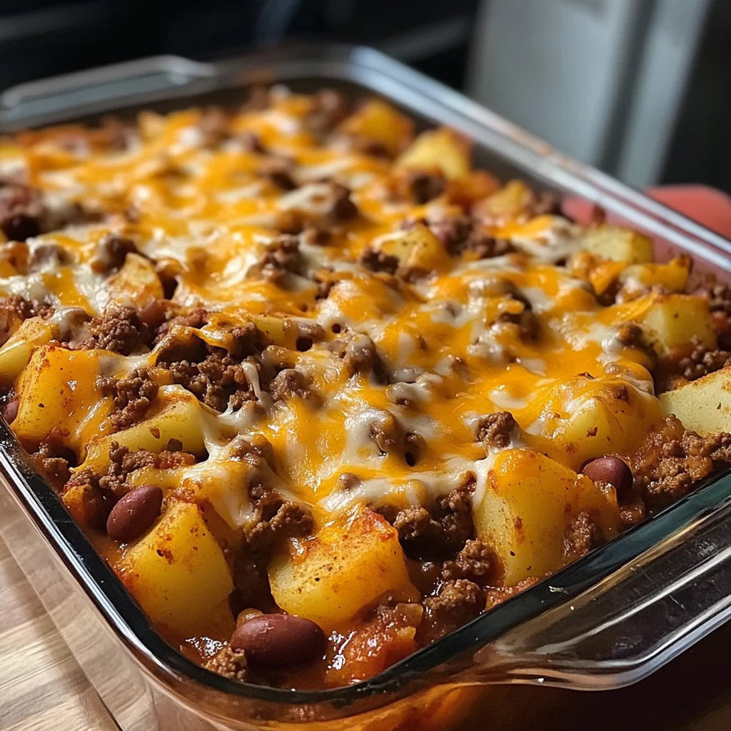 Chili Cheese Potato Bake 4 Servings Ultimate Delicious