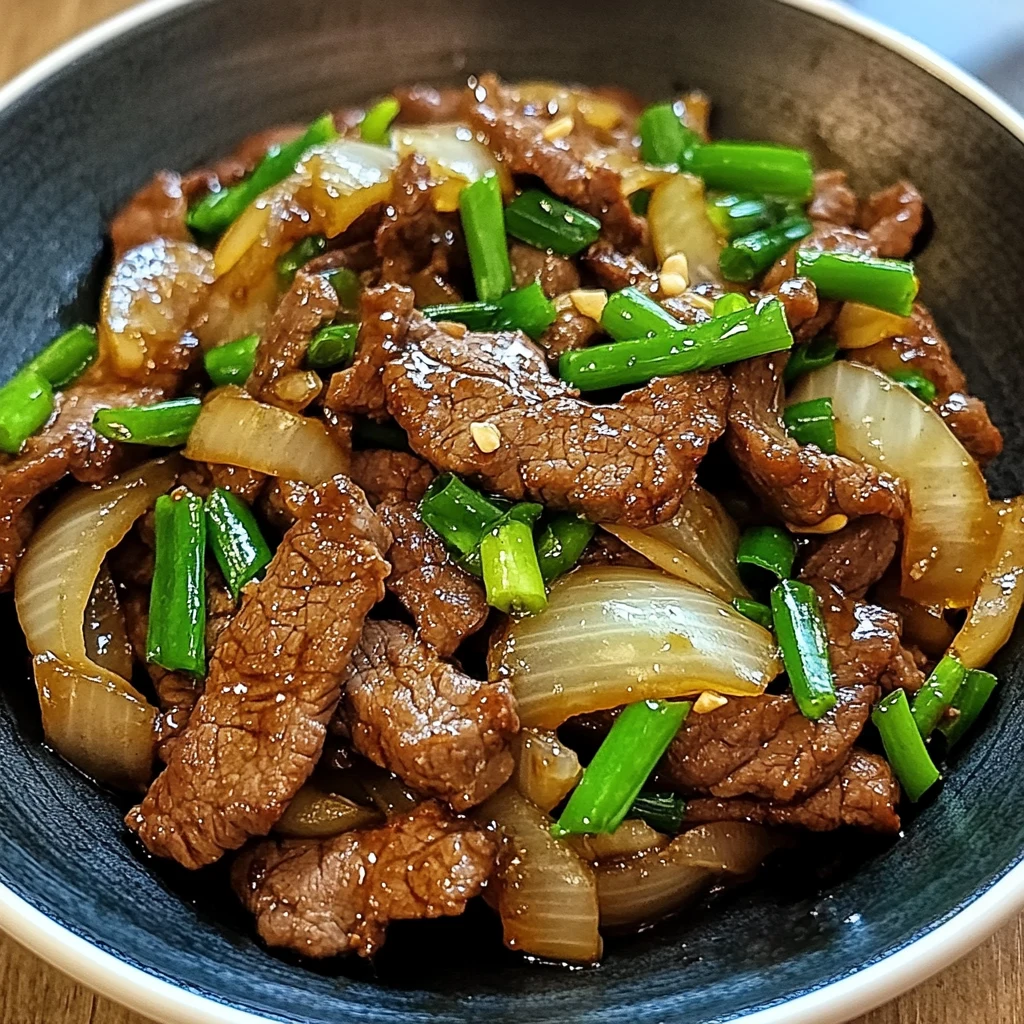 Chinese Beef and Onion Stir Fry 30 Minutes Ultimate Delicious