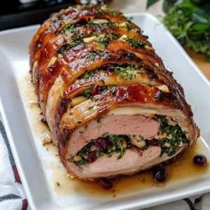 Christmas Stuffed Pork Roast 4 Servings Ultimate Delicious