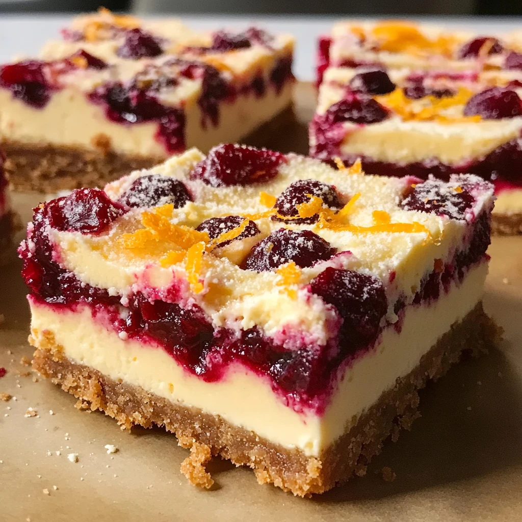 Cranberry Orange Cheesecake Bars 5 Steps Ultimate Delicious