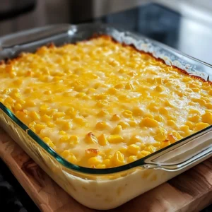 Cream Cheese Corn Casserole 4 Ingredients Easy Delicious