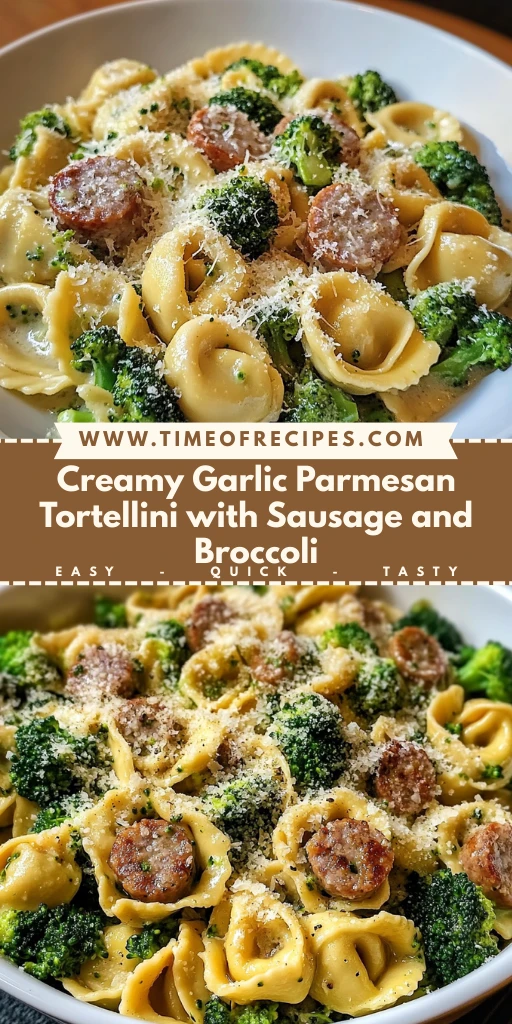 Creamy Garlic Parmesan Tortellini 30 Minutes Ultimate Delicious