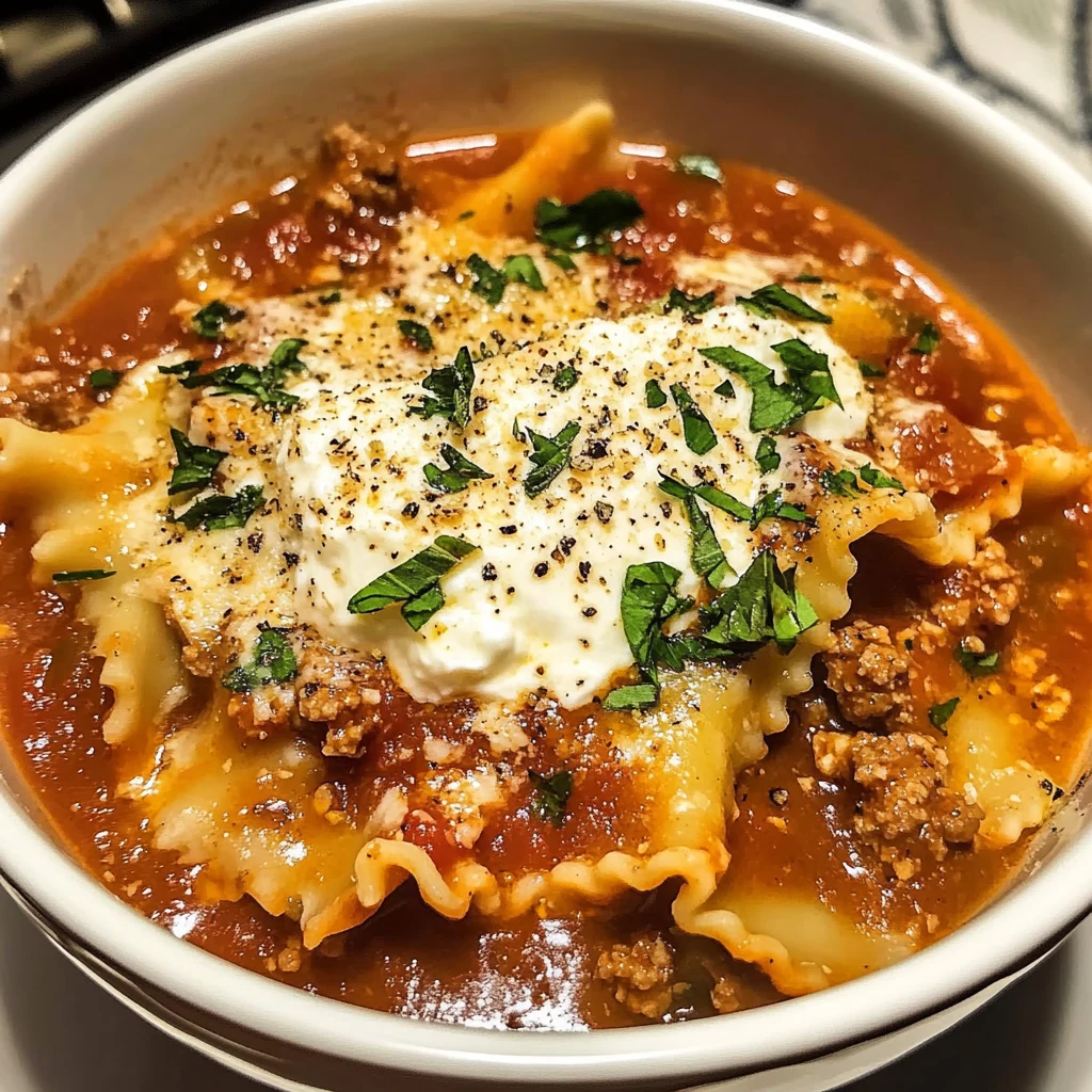 Creamy Lasagna Soup 30 Minutes Easy Delicious