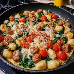 Creamy Tuscan Sausage Gnocchi Skillet 30 Minutes Amazing