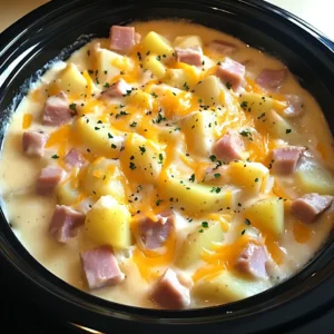 Crockpot Ham and Potato Casserole 6 Hours Easy Delicious