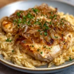 French Onion Chicken Orzo 30 Minutes Ultimate Delicious