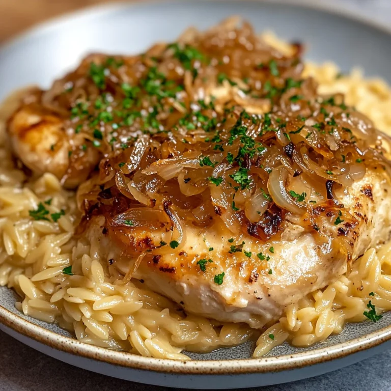 French Onion Chicken Orzo 30 Minutes Ultimate Delicious