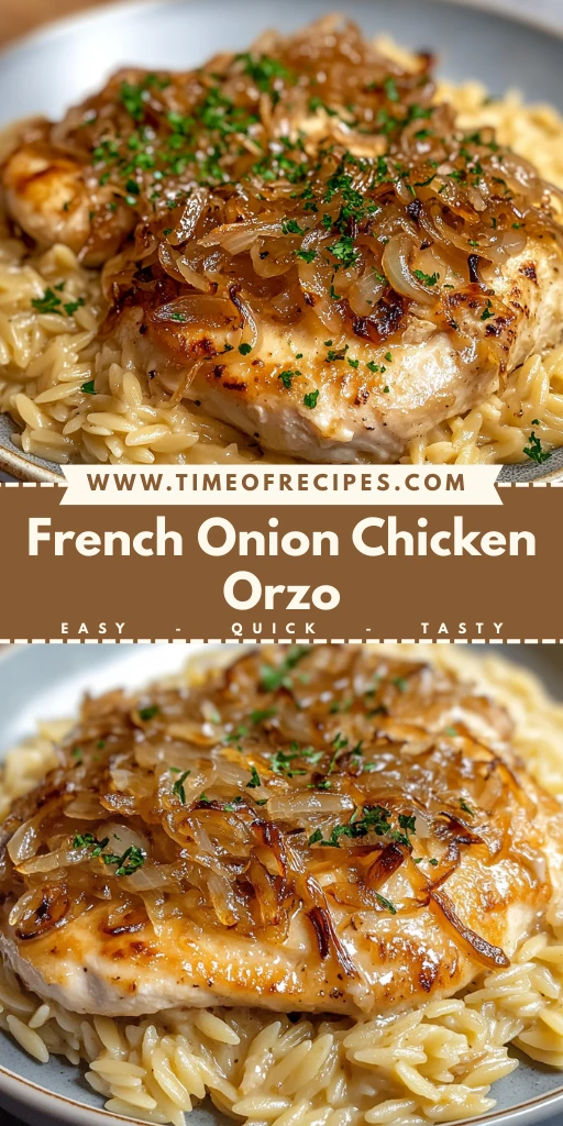 French Onion Chicken Orzo 30 Minutes Ultimate Delicious