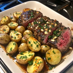 Garlic Butter Steak and Potato Bake 30 Minutes Awesome Delicious