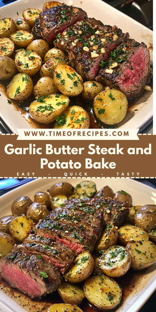 Garlic Butter Steak and Potato Bake 30 Minutes Awesome Delicious