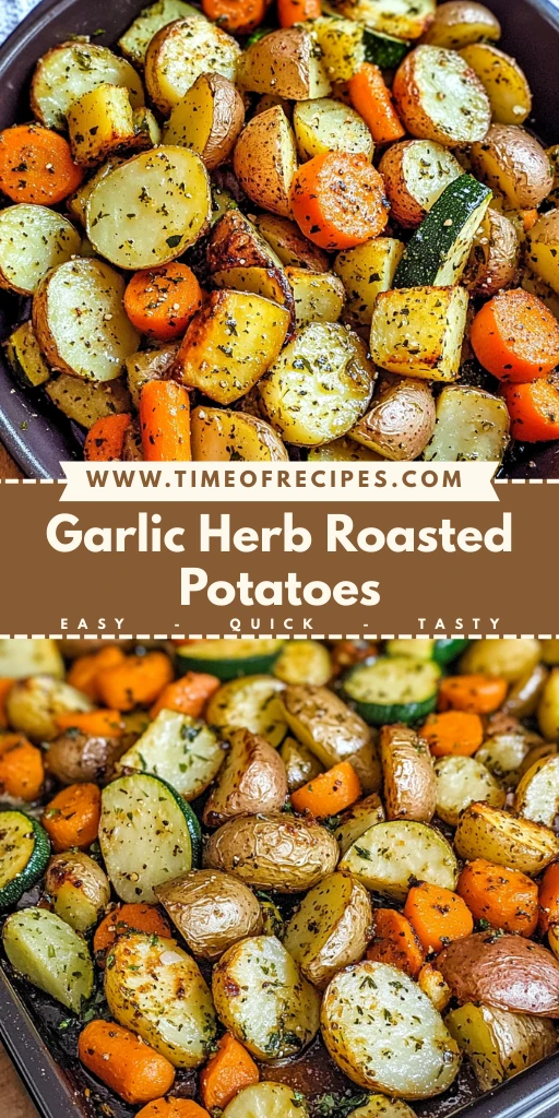 Garlic Herb Roasted Potatoes 4 Servings Easy Delicious