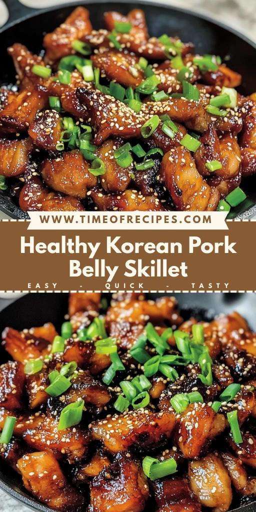 Healthy Korean Pork Belly Skillet 30 Minutes Easy Delicious