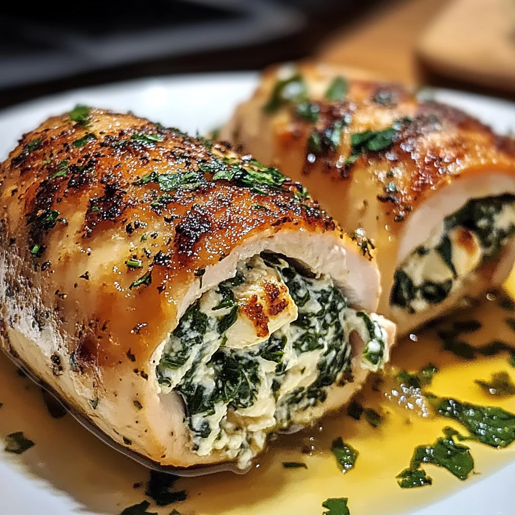 Herbed Ricotta Stuffed Chicken Rolls 30 Minutes Easy Delicious