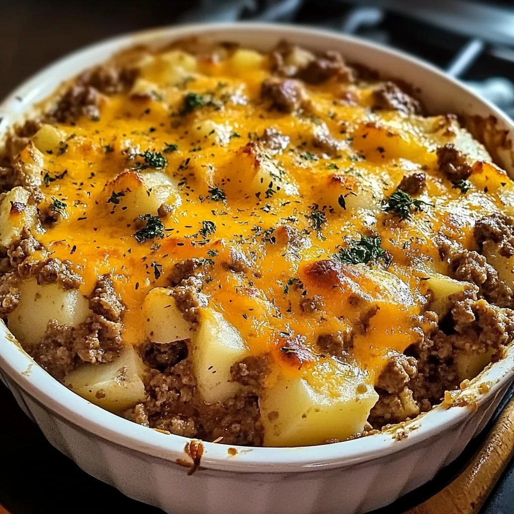Hobo Casserole with Ground Beef: 7 Ingredients, Easy, Delicious