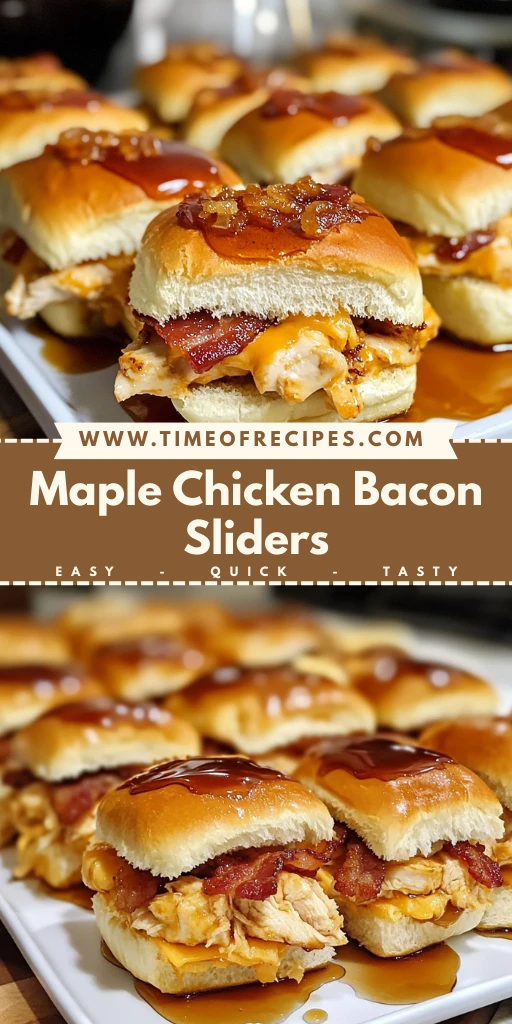 Maple Chicken Bacon Sliders 30 Minutes Easy Delicious