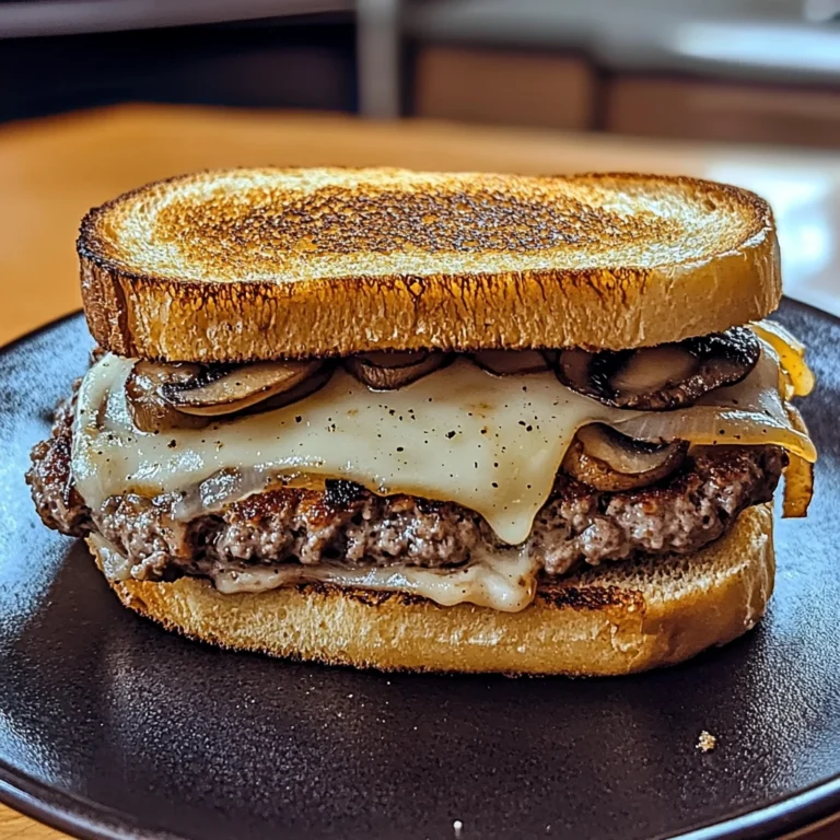 Mushroom Swiss Patty Melt 30 Minutes Perfect Delicious