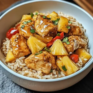 Pineapple Chicken and Rice 30 Minutes Easy Delicious