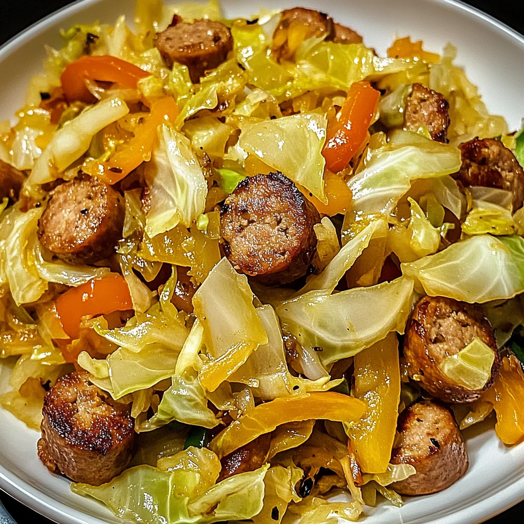 Sausage and Cabbage Stir Fry 30 Minutes Awesome Delicious